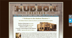 Desktop Screenshot of hudsontheatre.com